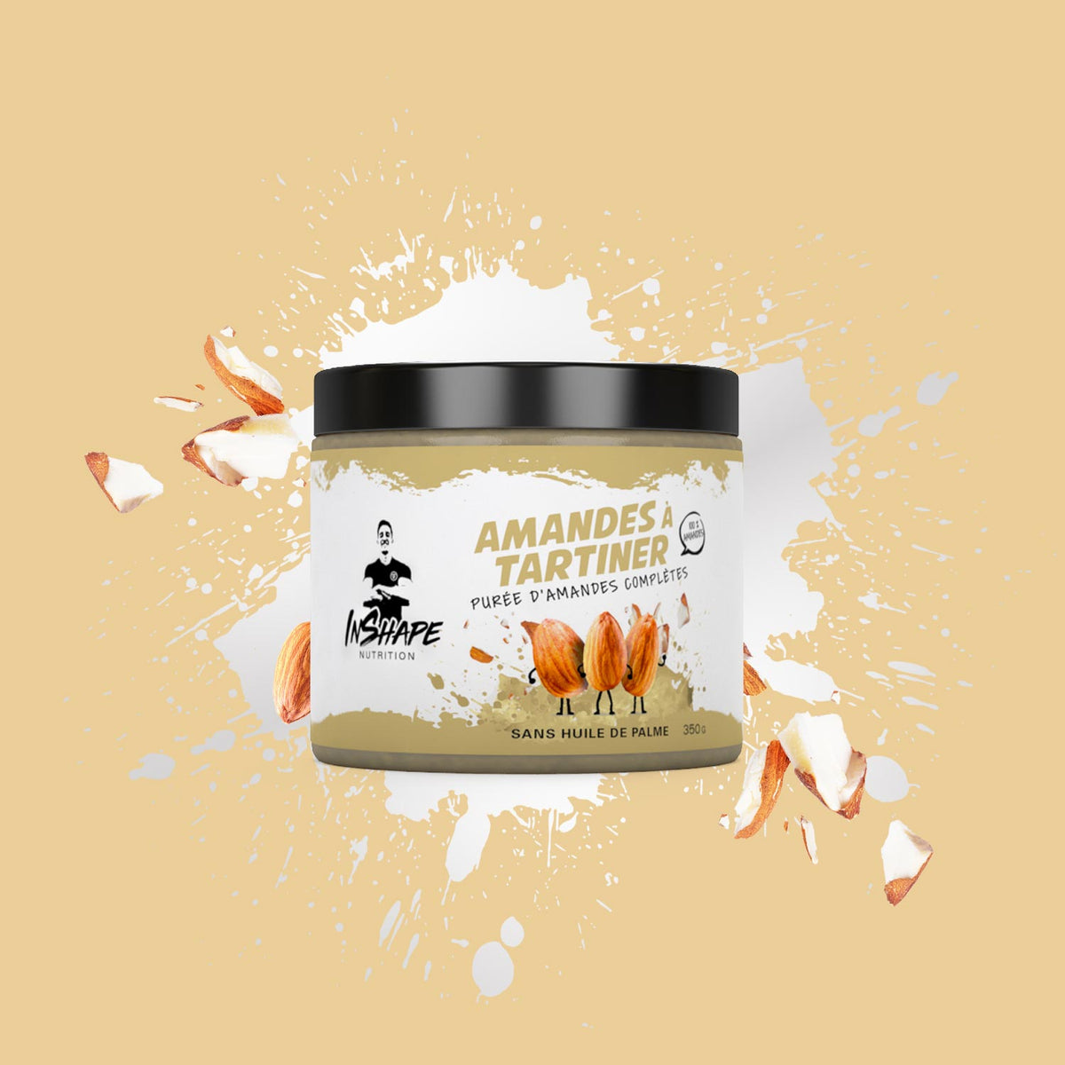 Amandes à tartiner — lot de 2 pots de 350 g